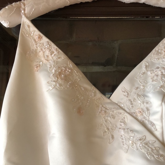 Eden Brides Elegantly Beaded Wedding Gown, 12 - Picture 8 of 13